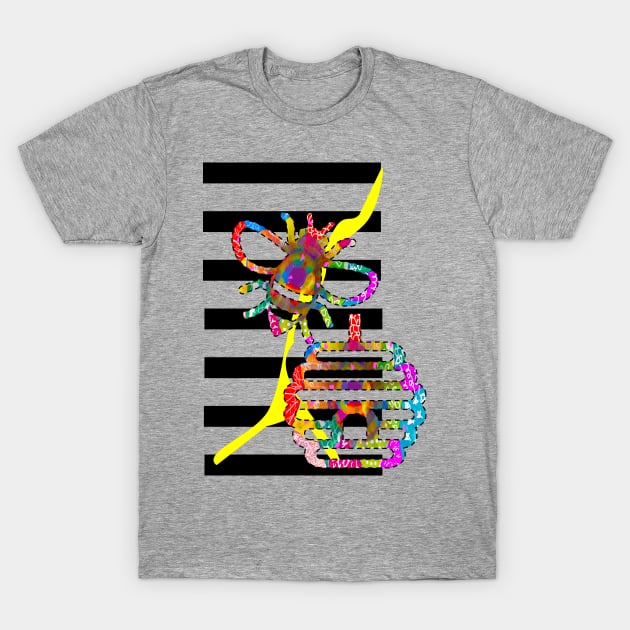 The striped honeykeeper T-Shirt by Refracted Creations